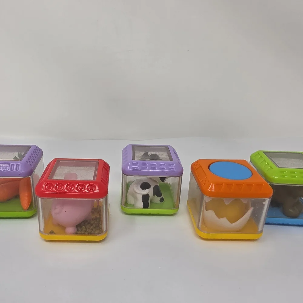 Fisher Price Peek Sensory Blocks Lot of 5